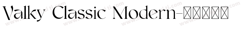Valky Classic Modern字体转换